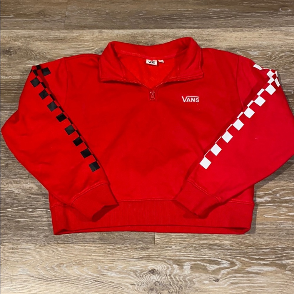Cropped vans quarters zip